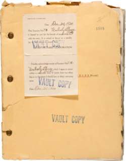 A Lon Chaney-Related Book-Script from "The Unholy Three."