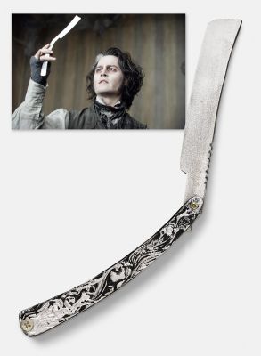 Stunt Razor from the Tim Burton Directed Film ’’Sweeney Todd’’ -- Starring Johnny Depp as a Barber Who Murders His Clients With His Razor | Nate Sanders