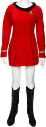 Nichelle Nichols "Lt. Uhura" Duty Starfleet Uniform with Boots from Early Season 1 of Star Trek: The Original S...