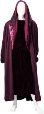 Linda Hamilton "Catherine Chandler" Burgundy Velvet Dress and Cape from Beauty and the Beast...
