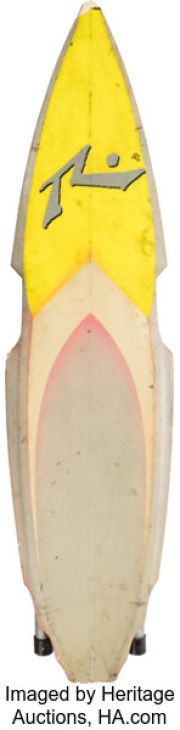 Back to the Future Part II (Universal, 1989), Screen-Matched Rusty Surfboards Hoverboard. | Heritage