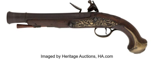 English Flintlock Blunderbuss Pistol from Pirates of the Caribbean Franchise (Walt Disney, 2006-2017). | Heritage