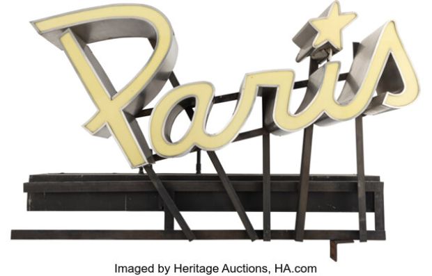 Pair of "Paris" Marquee Signs from the Paris Theatre, New York City (ca. 1948). (Total: 2 Items) | Heritage