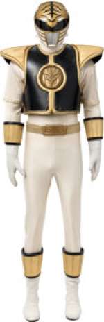 Mighty Morphin Power Rangers (Saban Entertainment, 1993-1996), Jason David Frank "Tommy Oliver" White Ranger Hero Costume from Season 2 from Shuki Levy.