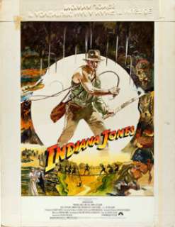 Indiana Jones and the Temple of Doom (Paramount, 1984), Original Poster Artwork by Mike Vaughan. | Heritage