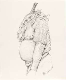 Hellboy (Columbia, 2004), Wayne Barlowe - Sammael Concept Study Original Art. | Heritage