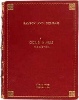 Samson and Delilah (Paramount, 1949), Leather Bound Presentation Script.