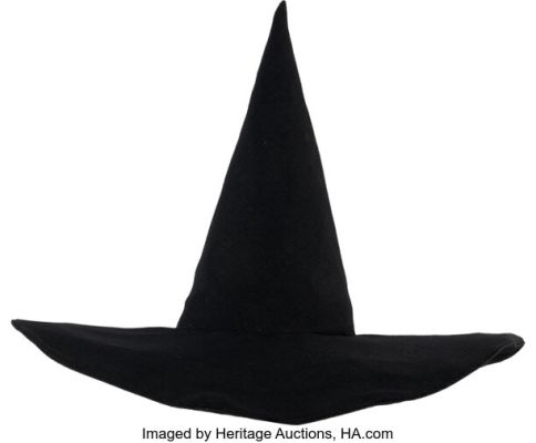 The Wizard of Oz (MGM, 1939), Margaret Hamilton "Wicked Witch of the West" Screen-Worn Flying Hat.