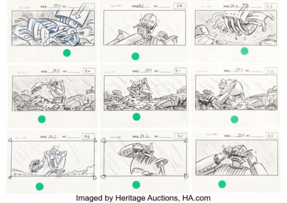 The Iron Giant Sequential Storyboard Drawings by Harry Sabin Group of 34 (Warner Brothers, 1999). (Total: 34 Items) | Heritage