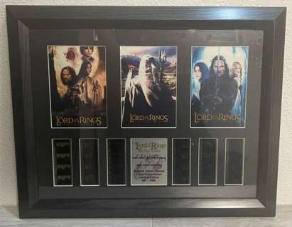 Lord of the Rings | Lord of the Rings - Framed Film Cells display with COA | Catawiki