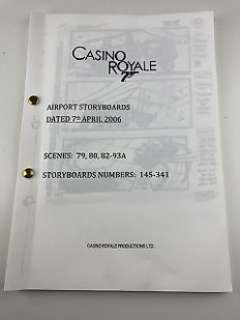 James Bond 007: Casino Royale | James Bond 007: Casino Royale - Daniel Craig - Casino Royale Productions Ltd. - 58 pages with storyboards | Catawiki