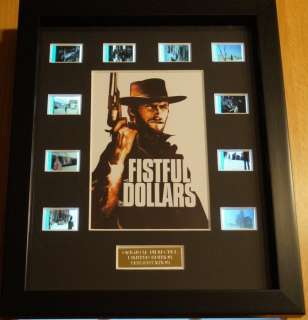 Fistful of Dollars | Fistful Of Dollars - Clint Eastwood - limited edition - Film Cell Display 35mm with COA + with translucent frame | Catawiki