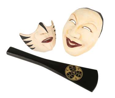 47 RONIN (2013) - Lot 416 - Shogun Tsunayoshi‘s (Cary-Hiroyuki Tagawa) Seal of Office and Two Kabuki Masks