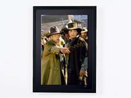 Back To the Future Part III (1990) - Michael J. Fox & Christopher Lloyd | Back to the Future Part III (1990) - Michael J. Fox & Christopher Lloyd - Fine Art Photography - Luxury Wooden Framed 70X50 cm - Limited Edition Nr 02 of 30 - Serial ID 16965 - Original Certificate (COA), Hologram Logo Editor and QR Code | Catawiki