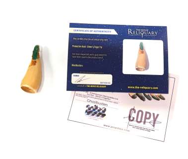 Ghostbusters 1984 – Production Used Slimer’s Finger Tip | The Movie Reliquary