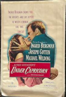 Alfred Hitchcock - Under capricorn (1949) - Original U.S. one sheet first release 69x104cm, poster linen backed | Catawiki