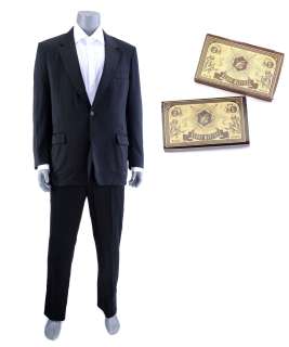 Netflix‘s A Series of Unfortunate Events (TV Series) - Lot 7 - Lemony Snicket‘s Black Suit with V.F.D. Matchboxes