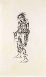 Lot 942 - Full-figure Edward Scissorhands drawing from Edward Scissorhands