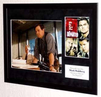 The Departed - Mark Wahlberg (Dignam) Framed, signed + Certificate of Authenticity | Catawiki
