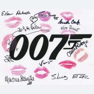 James Bond - Signed and Kissed by 10 Bond Girls! | Catawiki