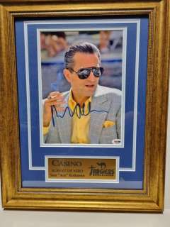 Casino - Robert de Niro - Signed with PSA/DNA Certificate, Framed with plaque | Catawiki