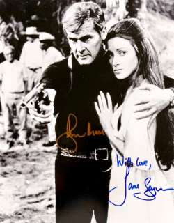 James Bond 007: Live And Let Die - Double signed by Sir Roger Moore and Jane Seymour, with COA