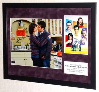 How I Met Your Mother - Cobie Smulders & Josh Radnor (Robin & Ted) Framed, DOUBLE signed + COA & Photo signing session | Catawiki
