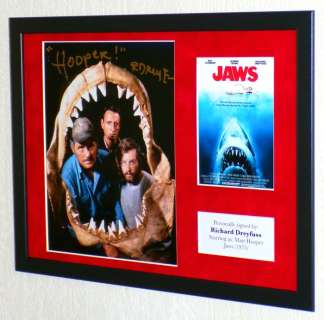 Jaws - Richard Dreyfuss (Matt Hooper) Premium Framed, signed, Certificate of Authenticity | Catawiki