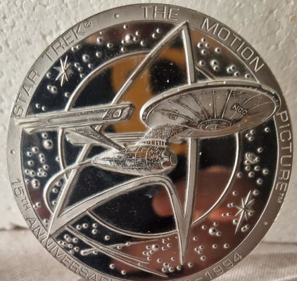 Star Trek: The Motion Picture .925 Sterling Silver Anniversary Medal - The Franklin Mint | Catawiki