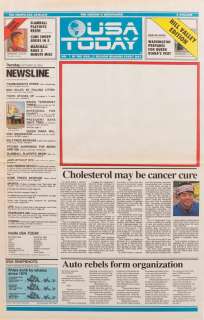 Prop USA Today newspaper from Back to the Future II | Profiles in History
