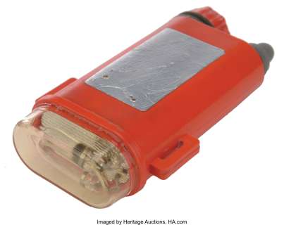 Richard Dreyfuss "Hooper" hero tracker strobe that was attached to a yellow floating barrel in Jaws....