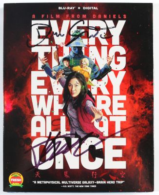 Daniel Scheinert & Daniel Kwan Directors of Everything Everywhere All At Once Signed Blu-ray Cover | SWAU