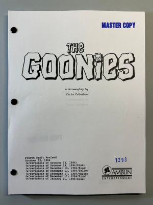 The Goonies (1985) - Fourth Draft Screenplay - Amblin Entertainment | Catawiki