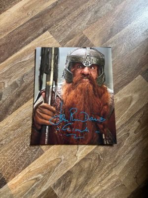 Lord of the Rings - Signed by John Rhys Davies | Catawiki