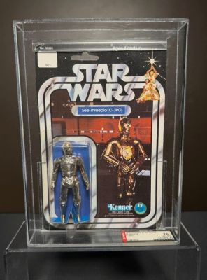 Kenner - Action figure Star Wars See-Threepio (C-3PO) 12 Back AFA 75 EX+ NM - 1970-1980 | Catawiki