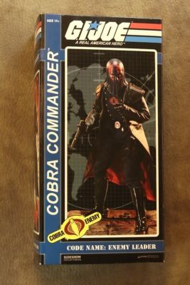 Sideshow - Figure - GI JOE COBRA COMMANDER ENEMY LEADER NO RESERVE - Plastic, Leather, Fabric | Catawiki