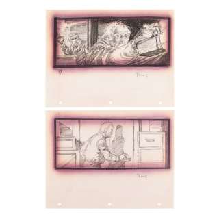 THE THING (1982) - Lot 1689 - Pair of Hand-drawn Mike Ploog Storyboards