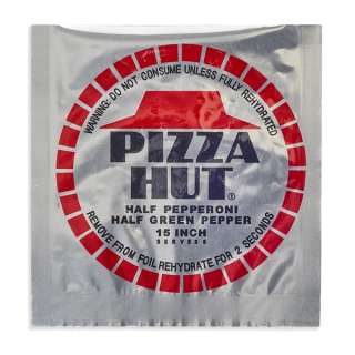 Back 2 the Future Rehydrated Pizza Hut Foil Prop | Studio Auctions