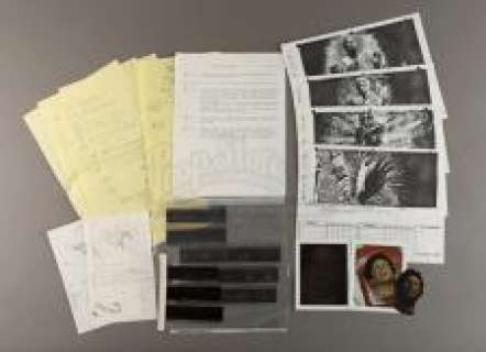 Star Wars: Episode VI | RETURN OF THE JEDI - Handwritten and Printed Han Solo Unfreezing Notes and Sketches by Phil Tippett with Printed Storyboards and Film | Propstore