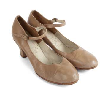 Lot 407 - OLIVIA NEWTON-JOHN SIGNED GREASE REHEARSAL DANCE SHOES