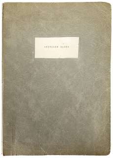 Lot 580 - Orson Welles‘ personal typed and hand-annotated manuscript with direction notes.