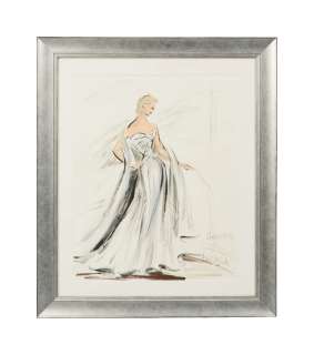 Grace Kelly | Edith Head Signed Costume Design for "To Catch a Thief" | Julien’s