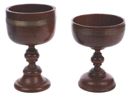 A Pair of Prototype Indiana Jones False Grail Goblets. | Van Eaton Galleries