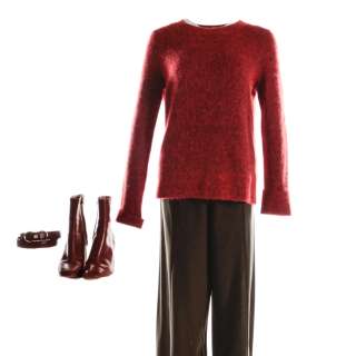 Love Life Claudia Hoffman Hope Davis Production Worn Sweatshirt Pants Shoes & Salvatore Ferragamo Belt | VIP Fan Auctions