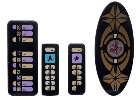 STAR TREK FRANCHISE (1966-PRESENT) - Lot #314: Three LCARS Control Panels with Cardassian Panel