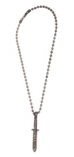 Lot 371 - SYLVESTER STALLONE "BARNEY ROSS" DAGGER NECKLACE FROM "THE EXPENDABLES"