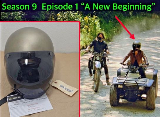 The Walking Dead Prop Rosita Helmet Season 9 With COA (Box #629)