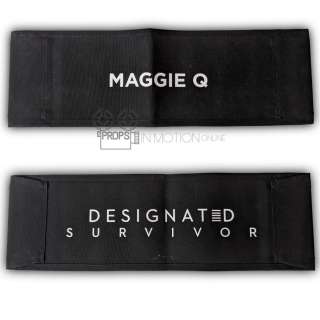 Designated Survivor (TV) (2016-2019) Maggie Q Production Chair back (0583)