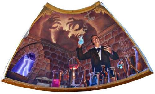 Pagemaster Original Dr. Jekyll & Mr. Hyde Rotunda Dome Ceiling Painting Set Piece | Premiere Props