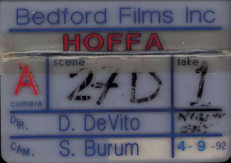 Hoffa set used directors clapper | Piece of the Past